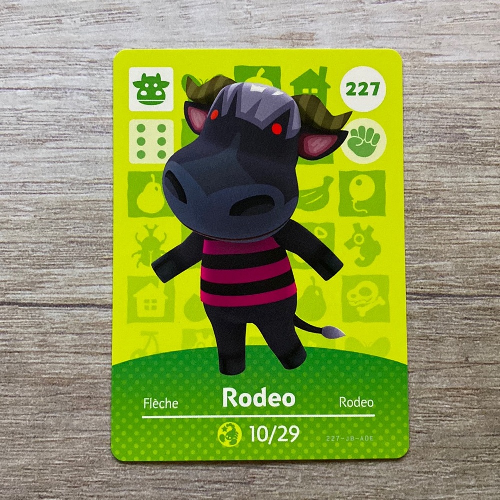 Genuine Animal Crossing Amiibo Card Rodeo